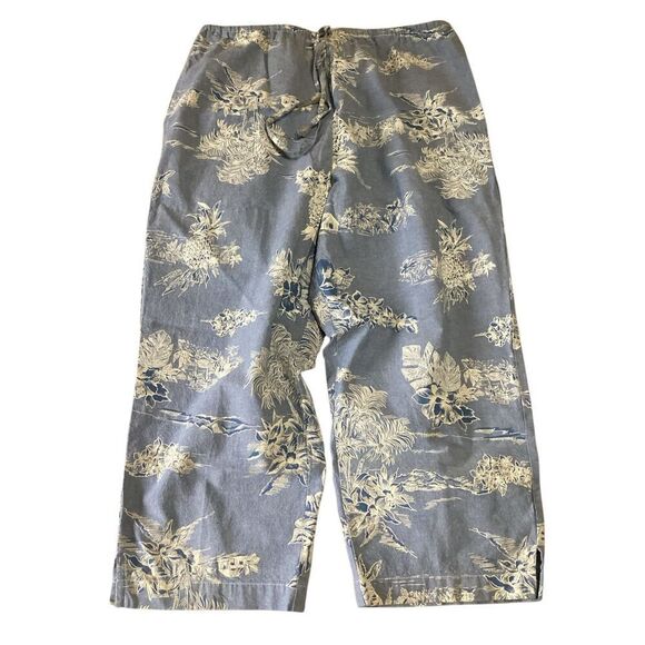 Vintage Capacity Hawaiian Print Culottes Capris S - Picture 1 of 11